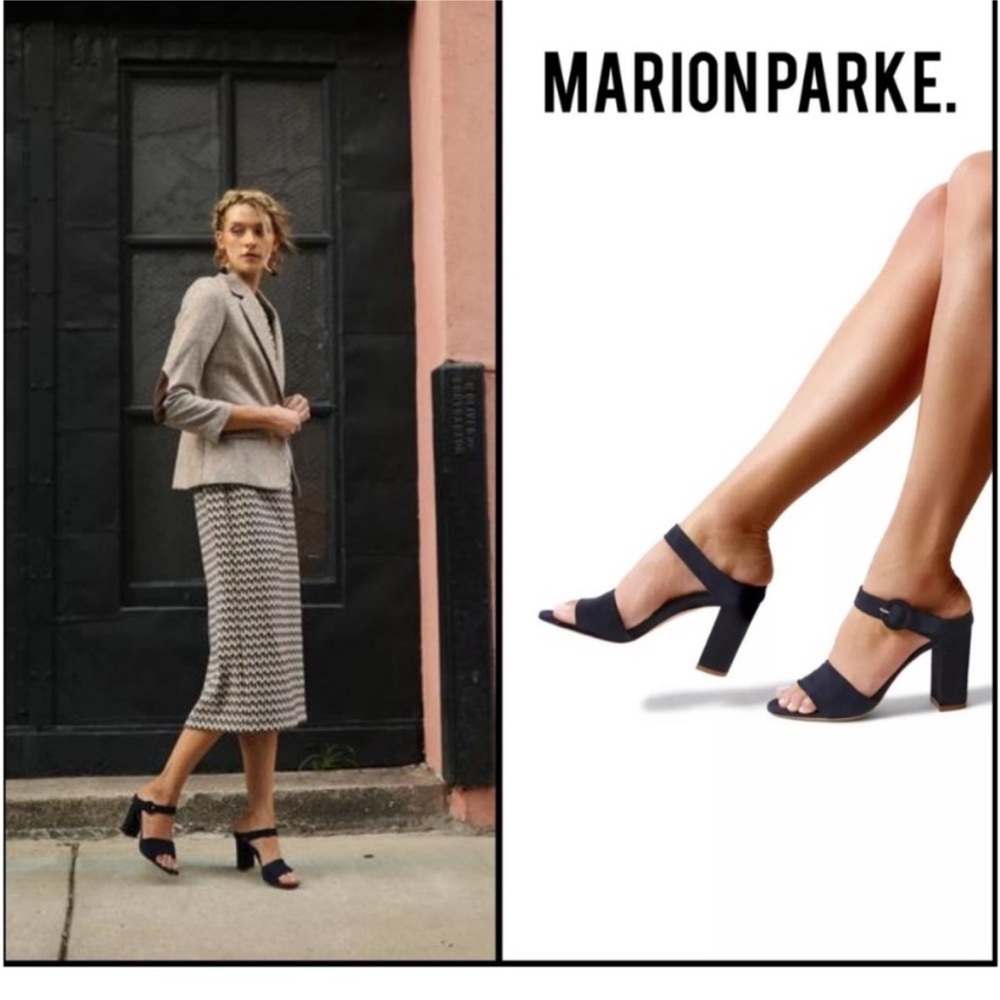 NEW MARION PARKE Lora Navy Suede Sandals
Shoes EU 39.5.